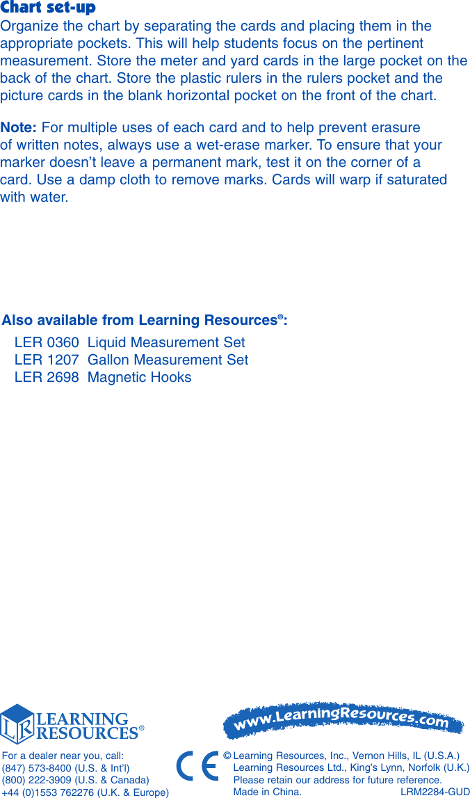 Page 4 of 4 - Learning-Resources Learning-Resources-Learning-Resources-Inc-Calculator-2284-Users-Manual-  Learning-resources-learning-resources-inc-calculator-2284-users-manual