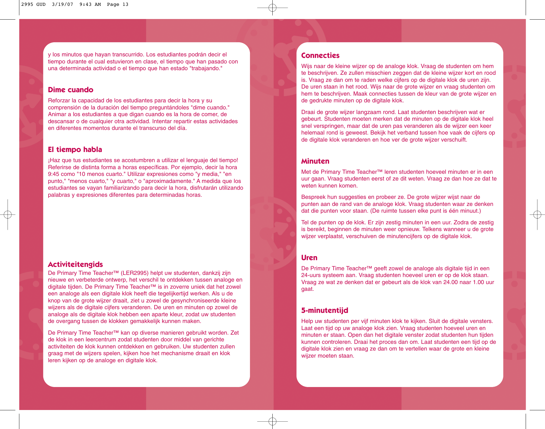 Page 7 of 10 - Learning-Resources Learning-Resources-Learning-Resources-Inc-Time-Clock-Ler-2995-Users-Manual- 2995 GUD Learning-resources-learning-resources-inc-time-clock-ler-2995-users-manual