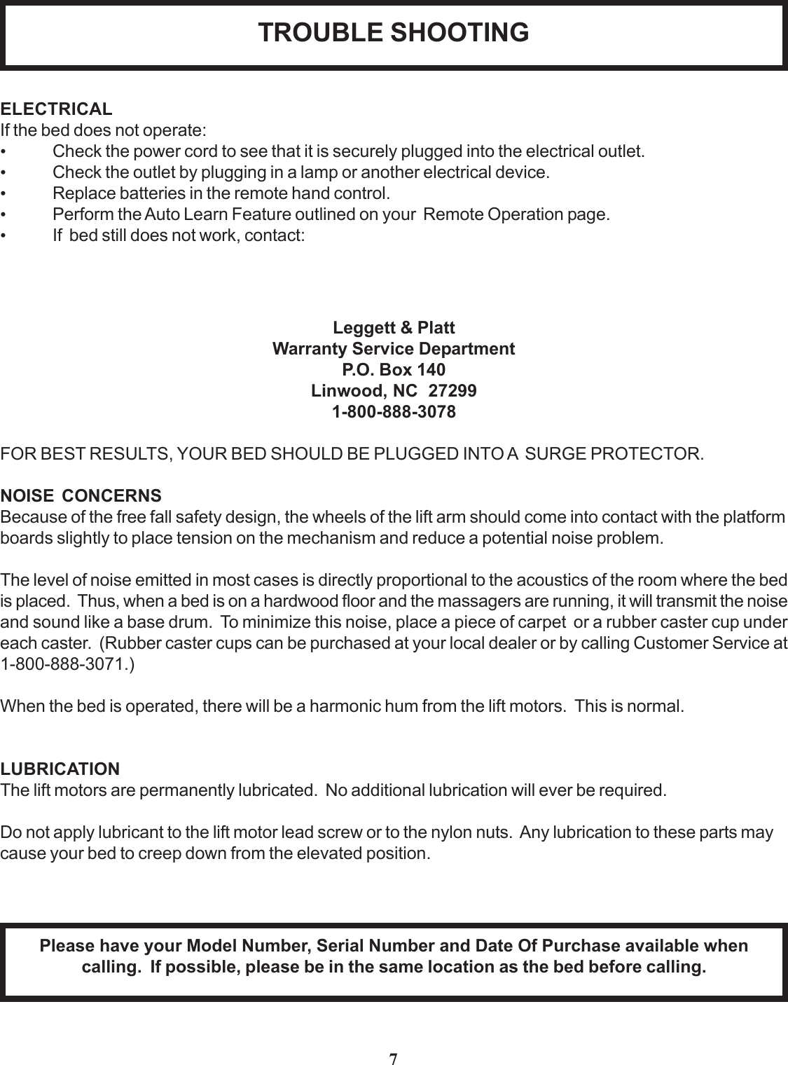 Page 8 of 11 - Leggett-And-Platt Leggett-And-Platt-P-2000-Users-Manual- P-2000 MANUAL COVER.pmd  Leggett-and-platt-p-2000-users-manual