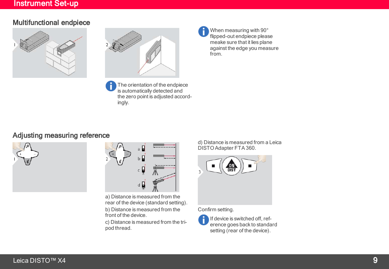 Page 10 of Leica Geosystems CPD LD3BT Laser Distance Meter User Manual My