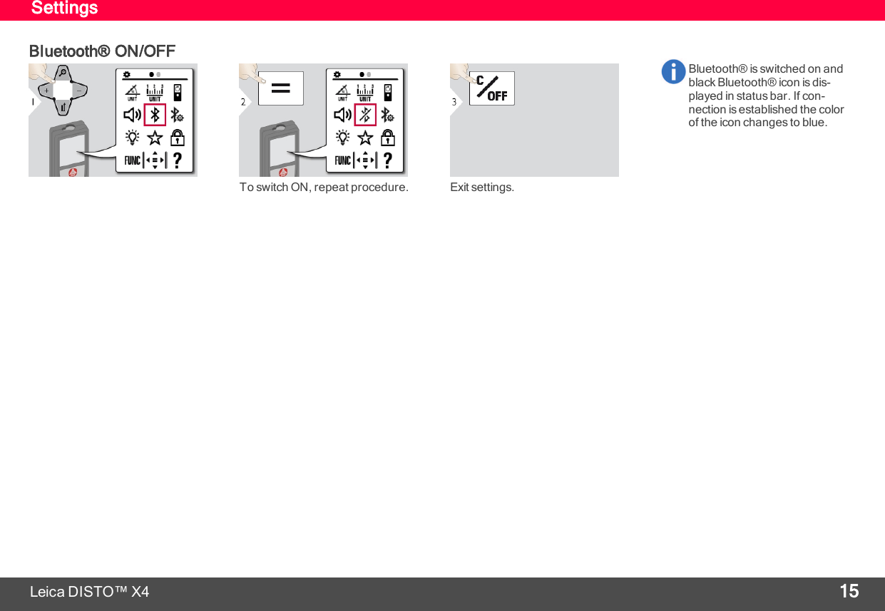 Page 16 of Leica Geosystems CPD LD3BT Laser Distance Meter User Manual My