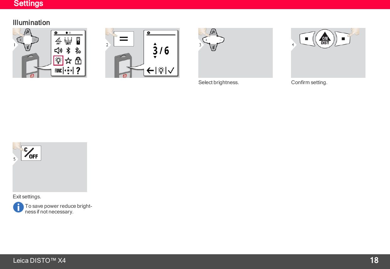 Page 19 of Leica Geosystems CPD LD3BT Laser Distance Meter User Manual My