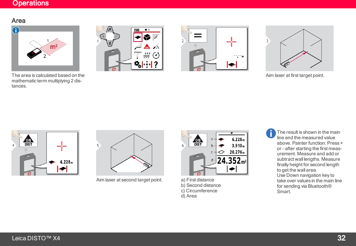 Page 33 of Leica Geosystems CPD LD3BT Laser Distance Meter User Manual My