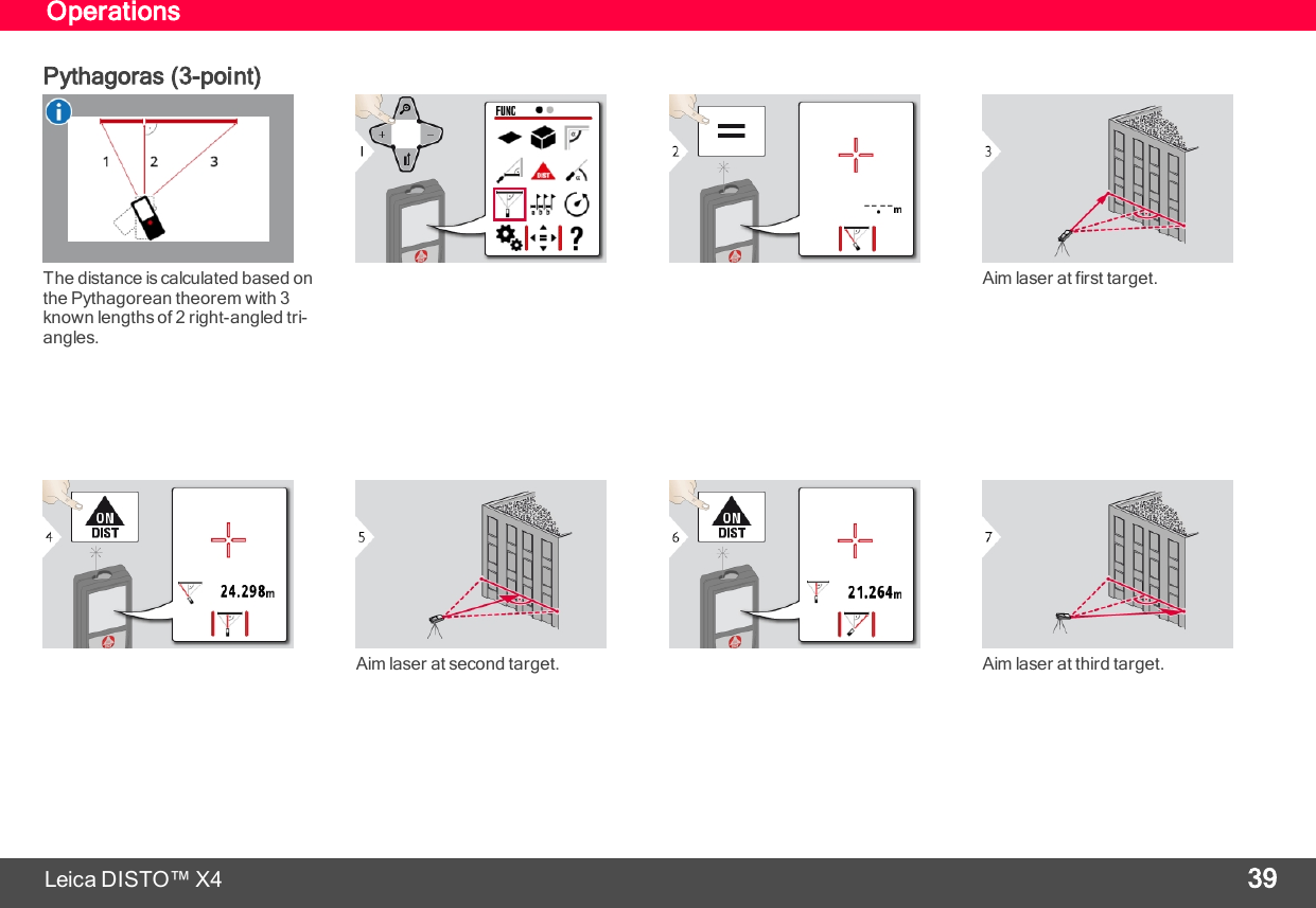 Page 40 of Leica Geosystems CPD LD3BT Laser Distance Meter User Manual My