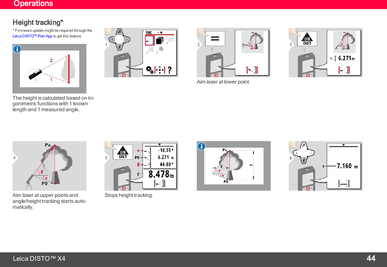 Page 45 of Leica Geosystems CPD LD3BT Laser Distance Meter User Manual My