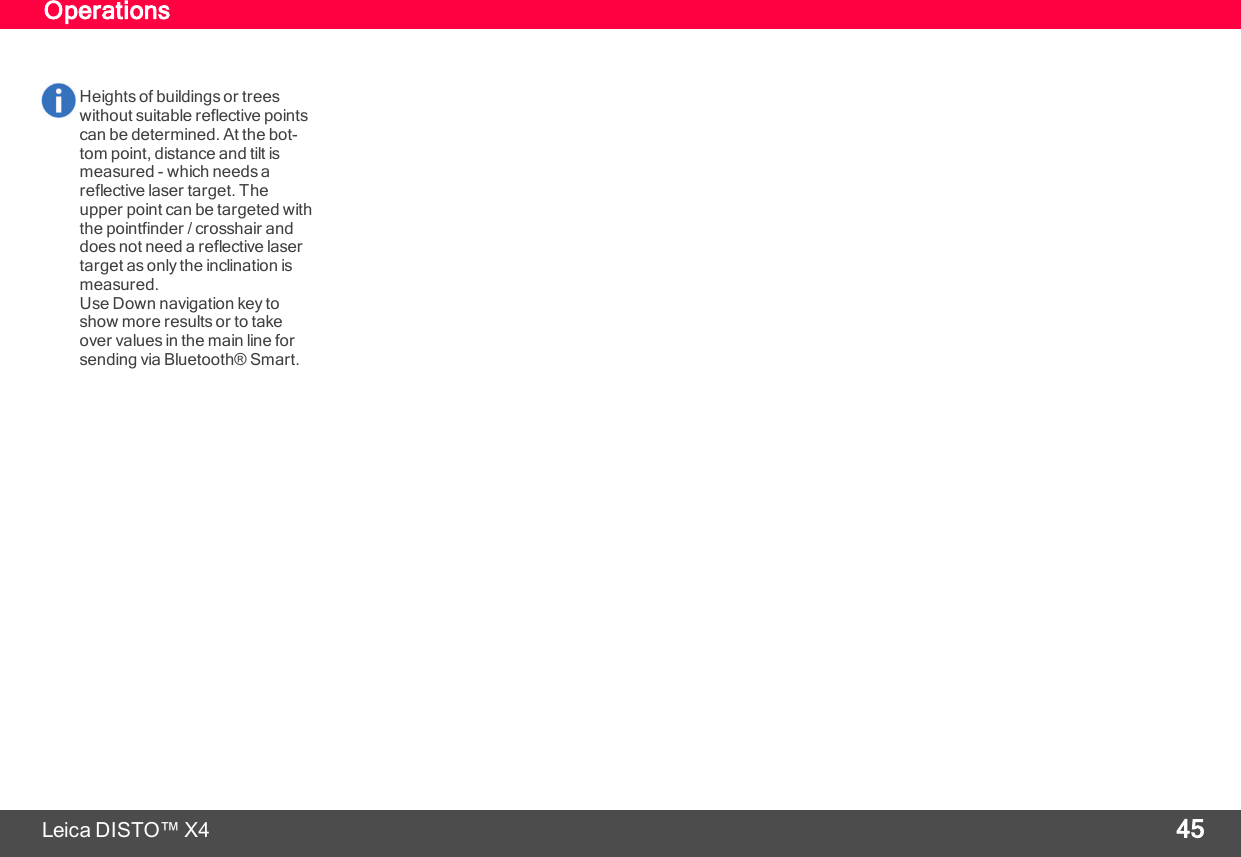 Page 46 of Leica Geosystems CPD LD3BT Laser Distance Meter User Manual My