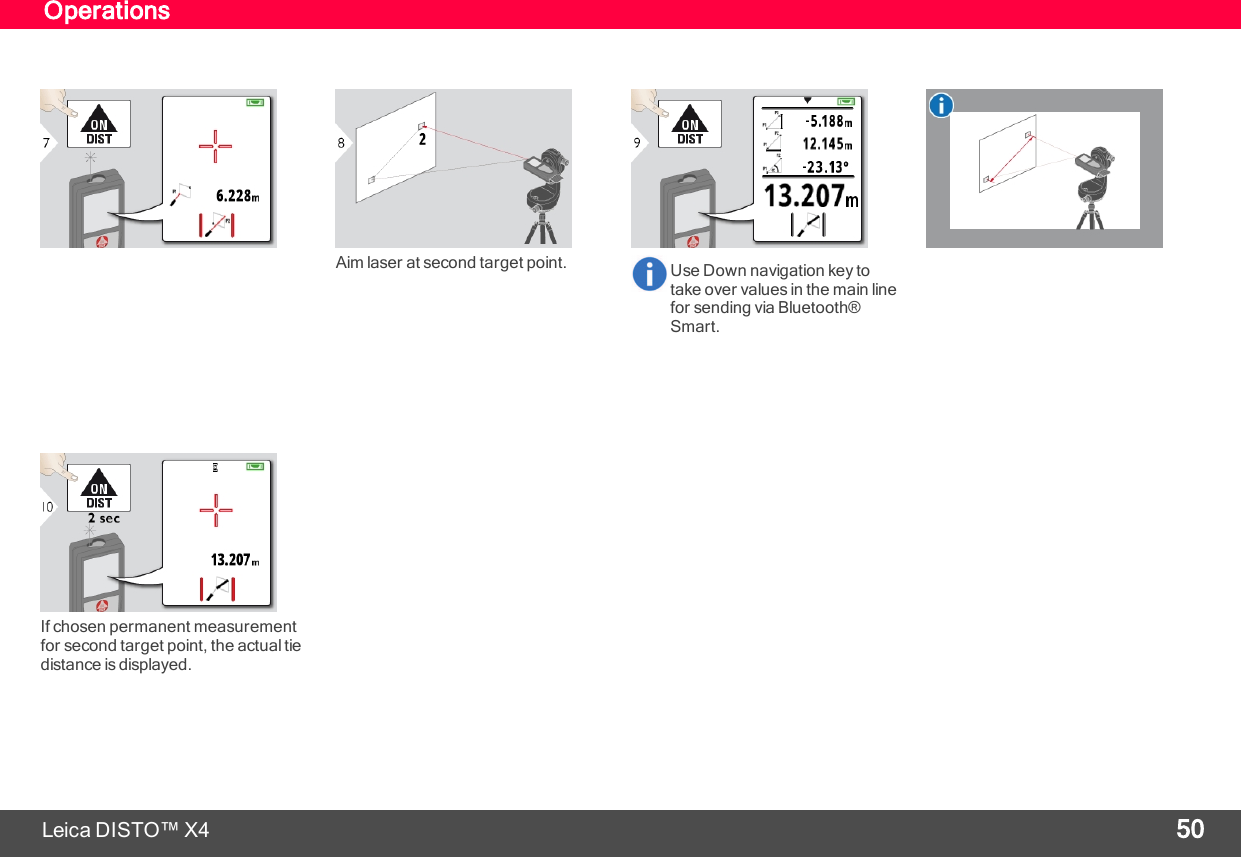 Page 51 of Leica Geosystems CPD LD3BT Laser Distance Meter User Manual My