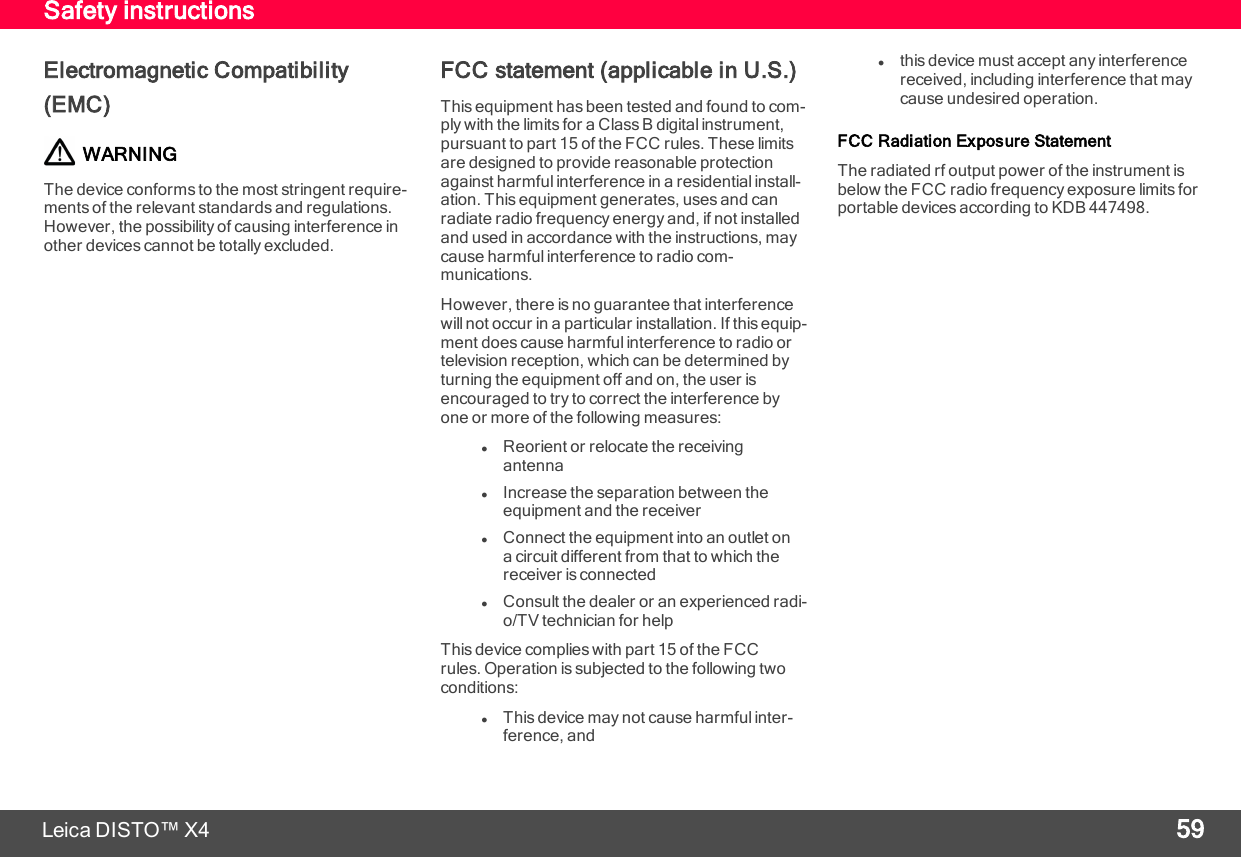 Page 60 of Leica Geosystems CPD LD3BT Laser Distance Meter User Manual My