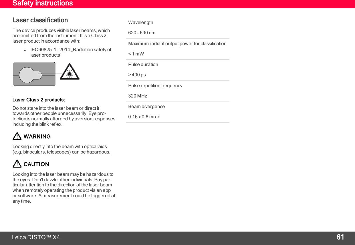 Page 62 of Leica Geosystems CPD LD3BT Laser Distance Meter User Manual My