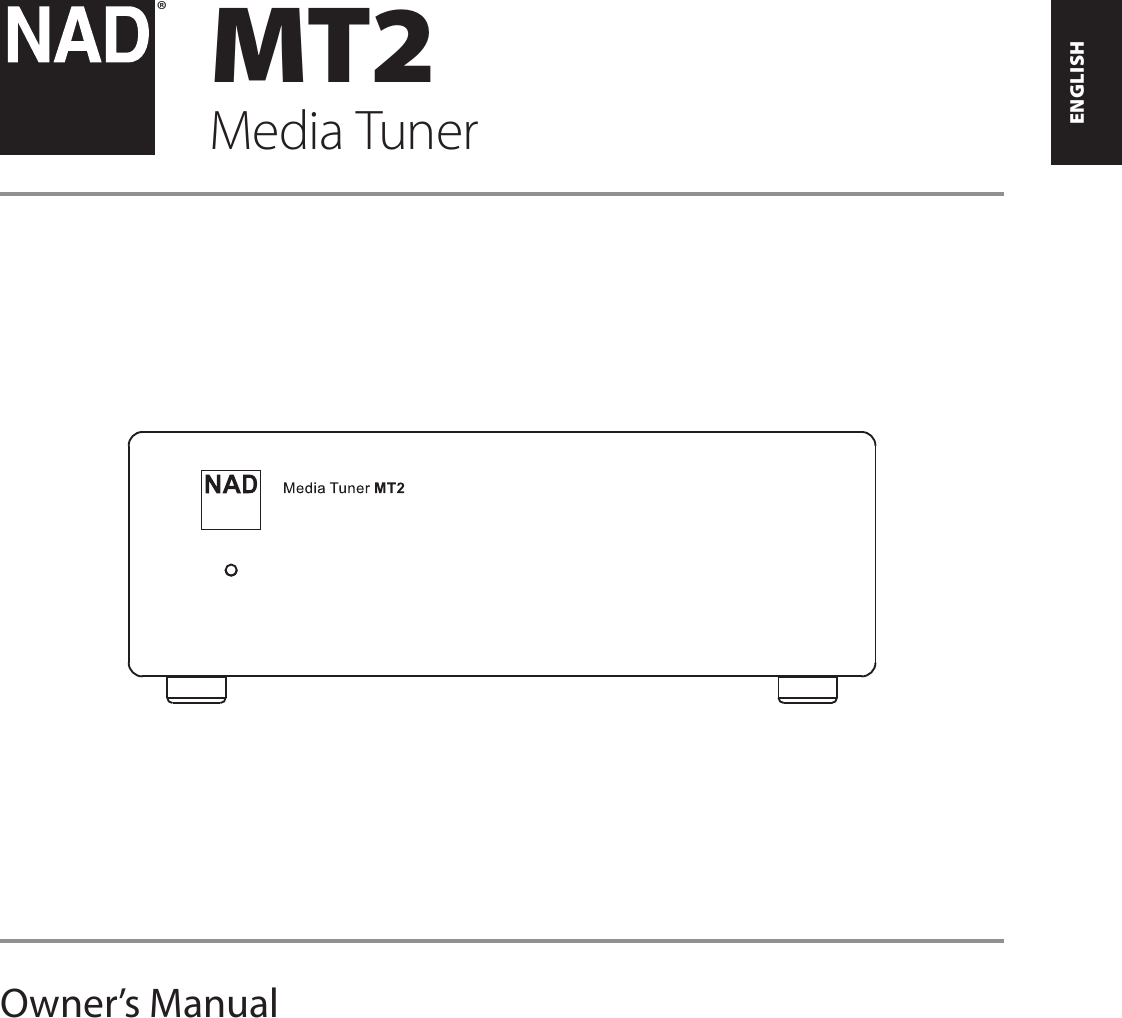 &reg;MT2Media TunerENGLISHPORTUGU&Ecirc;S FRAN&Ccedil;AISESPA&Ntilde;OLITALIANODEUTSCHNEDERLANDSSVENSKAРУССКИЙOwner&rsquo;s Manual