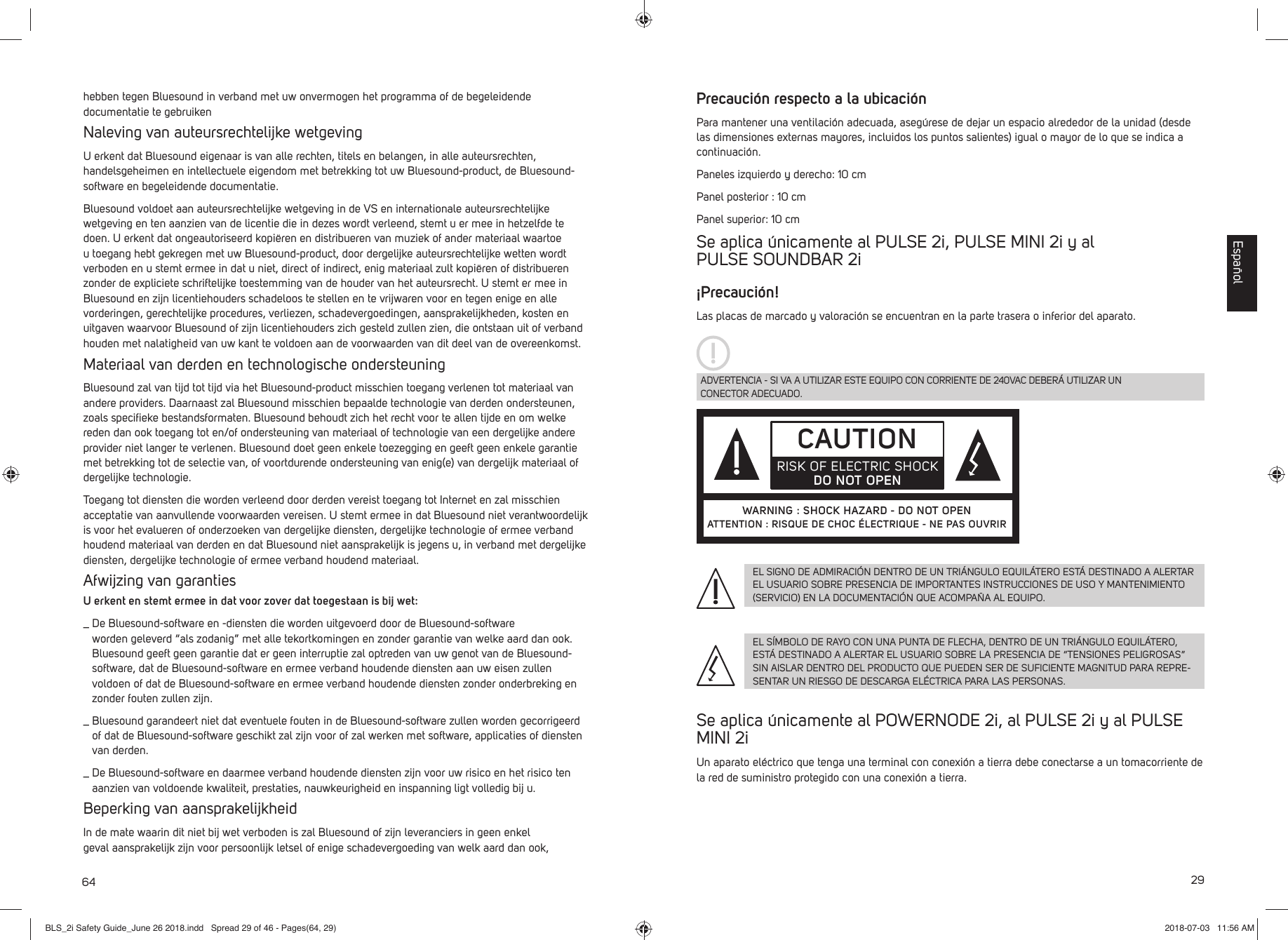 Page 29 of Lenbrook PN2I Wireless Music Streaming Amplifier User Manual BLS 2i Safety Guide June 26 2018 indd