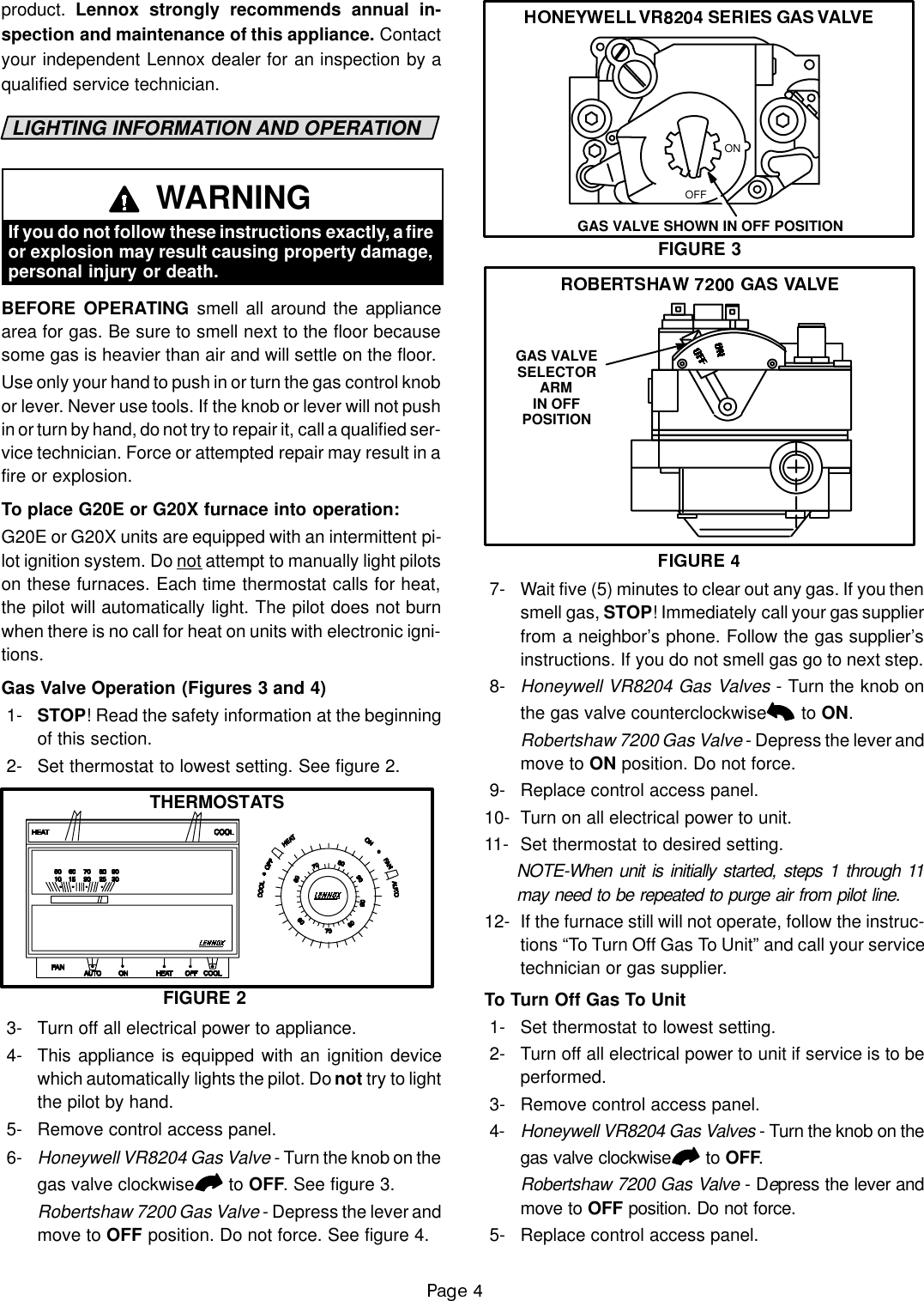 Lennox International Inc G20 Users Manual 502754b UM