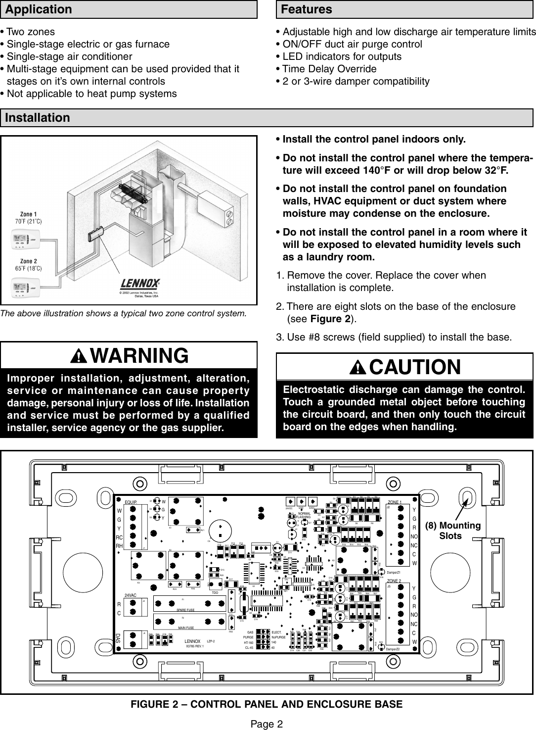 Page 2 of 12 - Lennox-International-Inc Lennox-International-Inc-Lennox-International-Inc-Heating-System-Lzp-2-Users-Manual- LZP-2 Merit Install Manual  Lennox-international-inc-lennox-international-inc-heating-system-lzp-2-users-manual