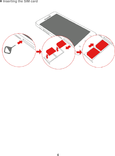  4  Inserting the SIM card    