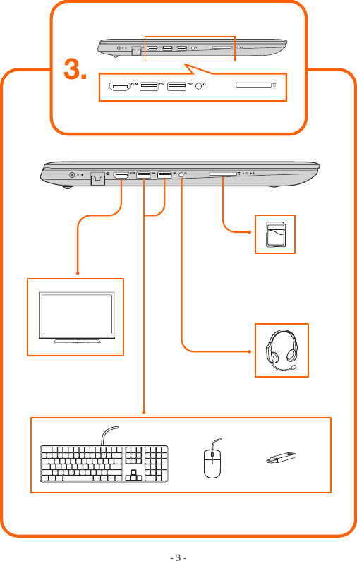 Page 3 of 5 - Lenovo Setup Guide - 330-15AST, 330-14AST 330-15AST Laptop (ideapad) Type 81D6 Sg 201805
