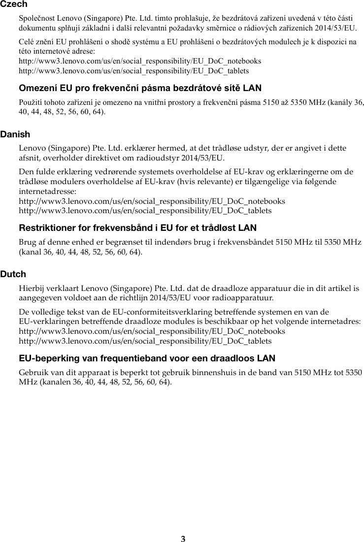 Page 4 of 11 - Lenovo Ideapad 330S-15ARR RN EU Regulatory Notice (European) - 330S-14AST, 330S-15AST 330S-14AST Laptop (ideapad) Web 201804