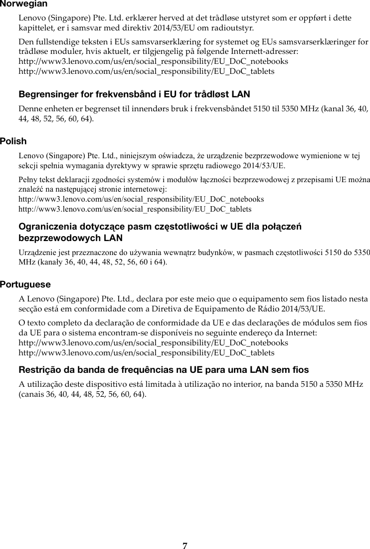 Page 8 of 11 - Lenovo Ideapad 330S-15ARR RN EU Regulatory Notice (European) - 330S-14AST, 330S-15AST 330S-14AST Laptop (ideapad) Web 201804