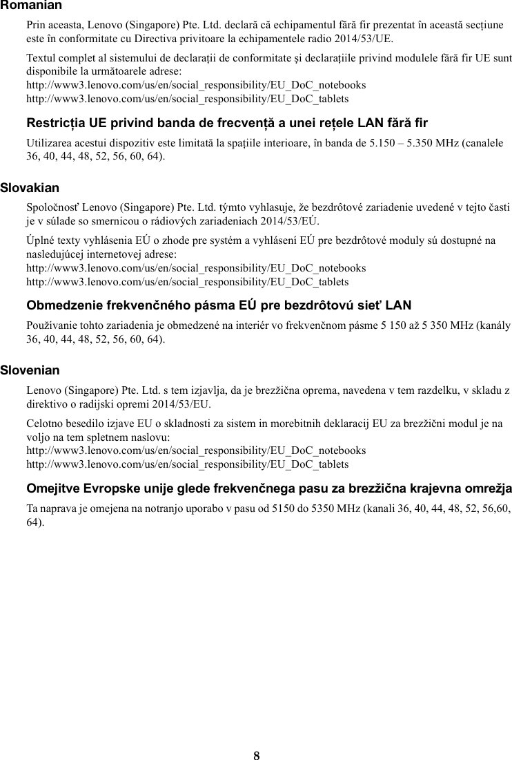 Page 9 of 11 - Lenovo Ideapad 330S-15ARR RN EU Regulatory Notice (European) - 330S-14AST, 330S-15AST 330S-14AST Laptop (ideapad) Web 201804