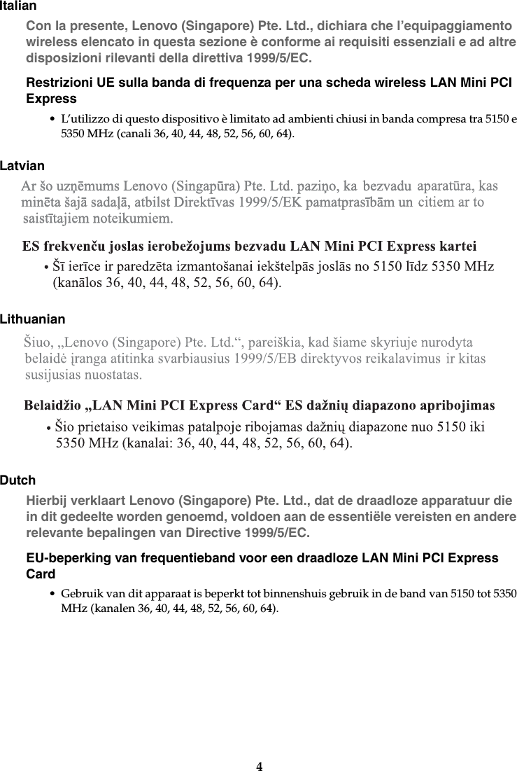 Lenovo 1 70 Rn Eu User Manual Eu Regulatory Notice Laptop Lenovo Type 519