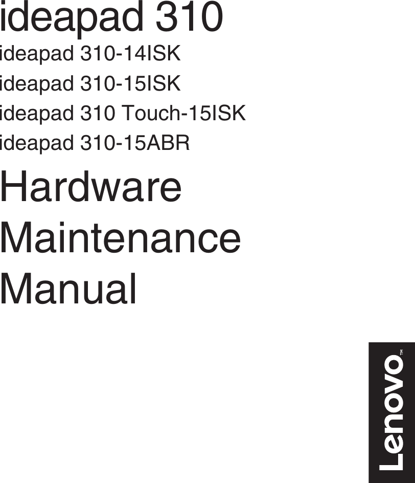 User manual for lenovo ideapad 110-151br teardown