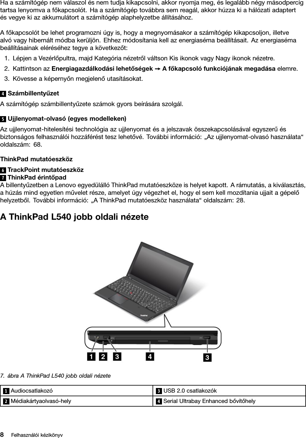 Lenovo L440 L540 Ug Hu User Manual Hungarian Guide Think Pad And Laptop Think Pad Type 20at