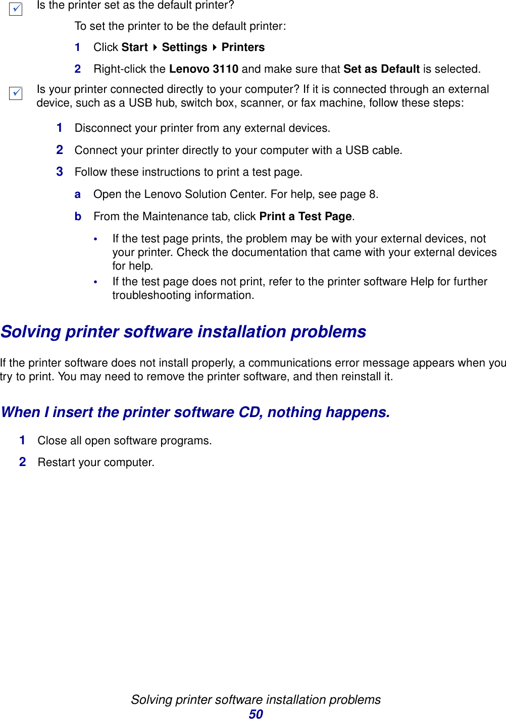 lenovo printer driver error