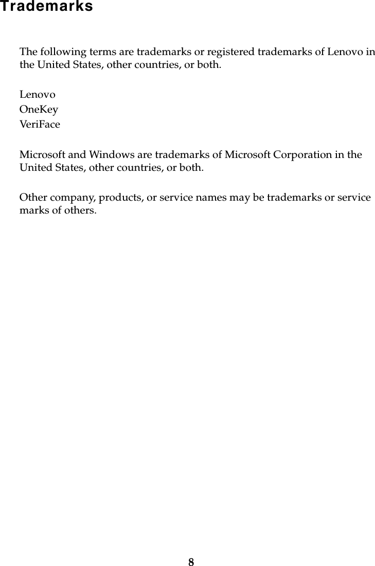Page 8 of 8 - Lenovo G470G475G570G575 Product Specific Notices V1.0 (English) G470&G475&G570&G575 EN User Manual G475 Laptop (Lenovo) - Type 4360