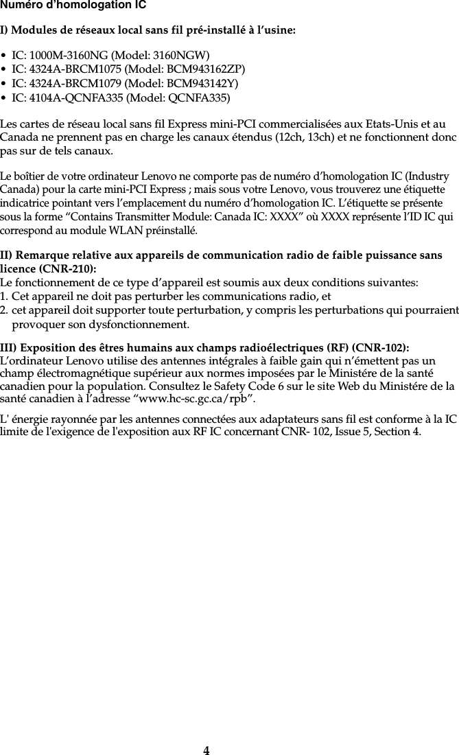 Page 5 of 7 - Lenovo G70-35 Web Rn Us Ca 201507 US&CA User Manual Regulatory Notice (United States & Canada) - Laptop (Lenovo)