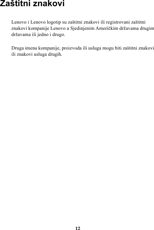 Page 12 of 12 - Lenovo Miix520-12Ikb 20M3 20M4 Llw Sr 201711 User Manual (Serbian) Limited Warranty & Product Specific Notices - Miix 520-12IKB (Type 20M3, 20M4) Tablet