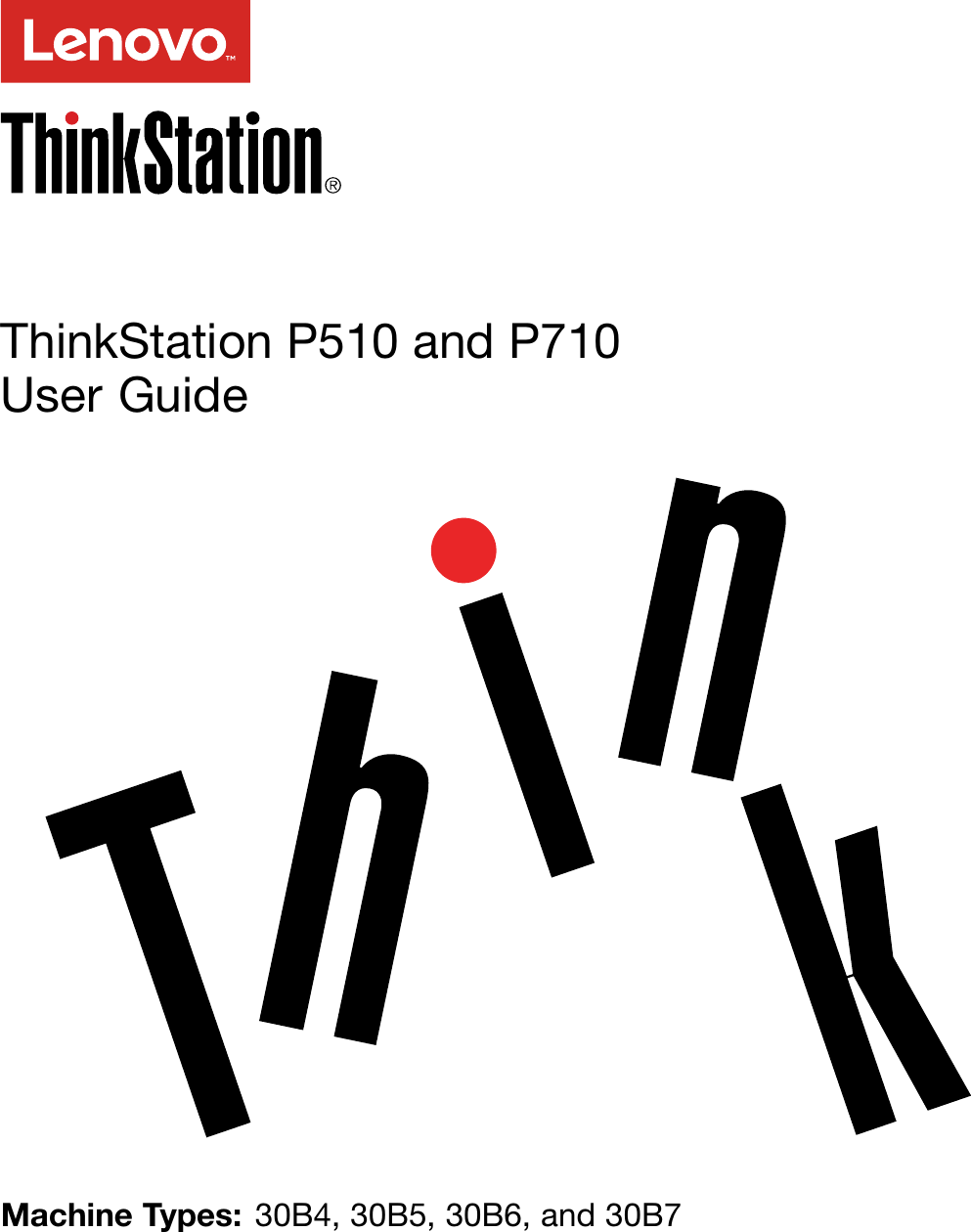 Lenovo P510 P710 Ug En User Guide Manual English Think Station