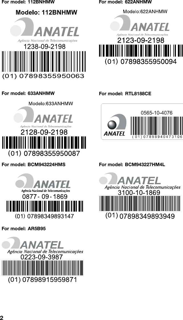 Page 2 of 8 - Lenovo T420 Rn Apla 0B48825 User Manual Regulatory Notice (APLA) -Think Pad Laptop (Think Pad) - Type 4179