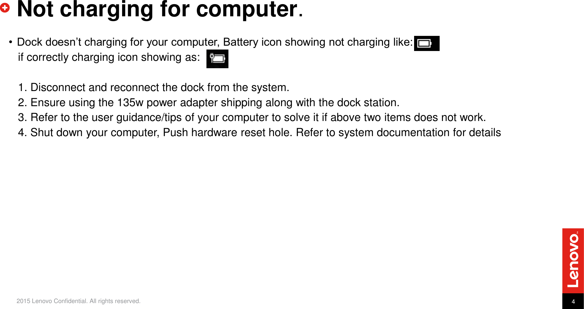 Page 4 of 5 - Lenovo Tp Thunderbolt3Dock Troubleshooting Presentation  Goes Here And Up To Two Lines User Manual X1 Carbon 5th Gen - Kabylake (Type 20HR, 20HQ) Laptop (Think Pad)