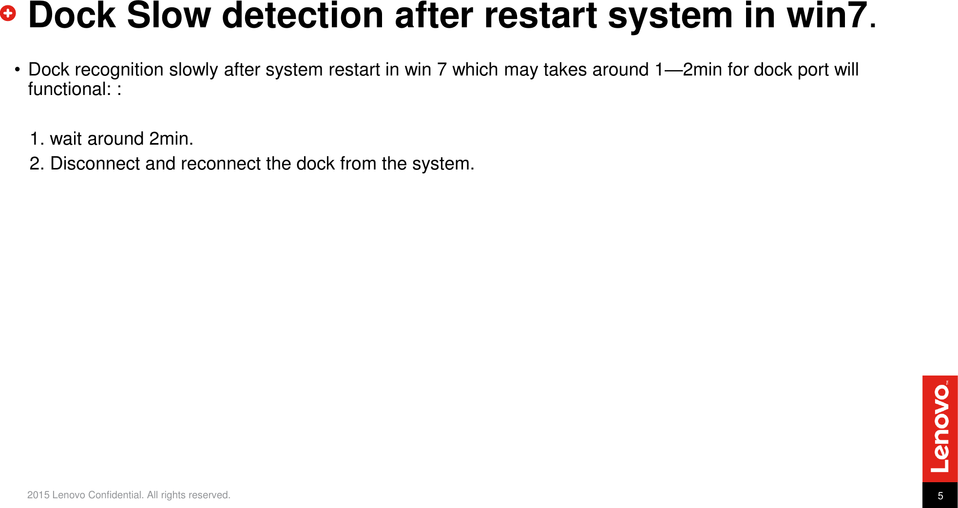 Page 5 of 5 - Lenovo Tp Thunderbolt3Dock Troubleshooting Presentation  Goes Here And Up To Two Lines User Manual X1 Carbon 5th Gen - Kabylake (Type 20HR, 20HQ) Laptop (Think Pad)