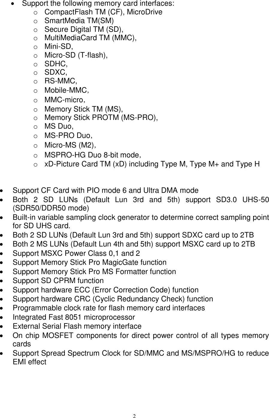 Page 2 of 4 - Lenovo Tsn Front29In1 Media Card Reader 4Xh0H04229 User Manual P700 Workstation (Think Station) - Type 30A8