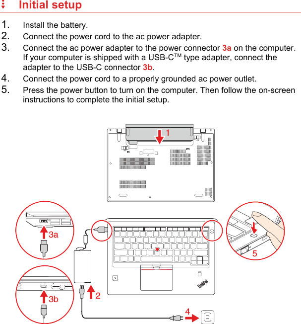 Page 3 of 10 - Lenovo X270 Swsg En - X270_swsg_en_SP40P05746x User Manual (English) Safety, Warranty And Setup Guide Think Pad (Type 20HN, 20HM) Laptop (Think Pad) Type 20HM