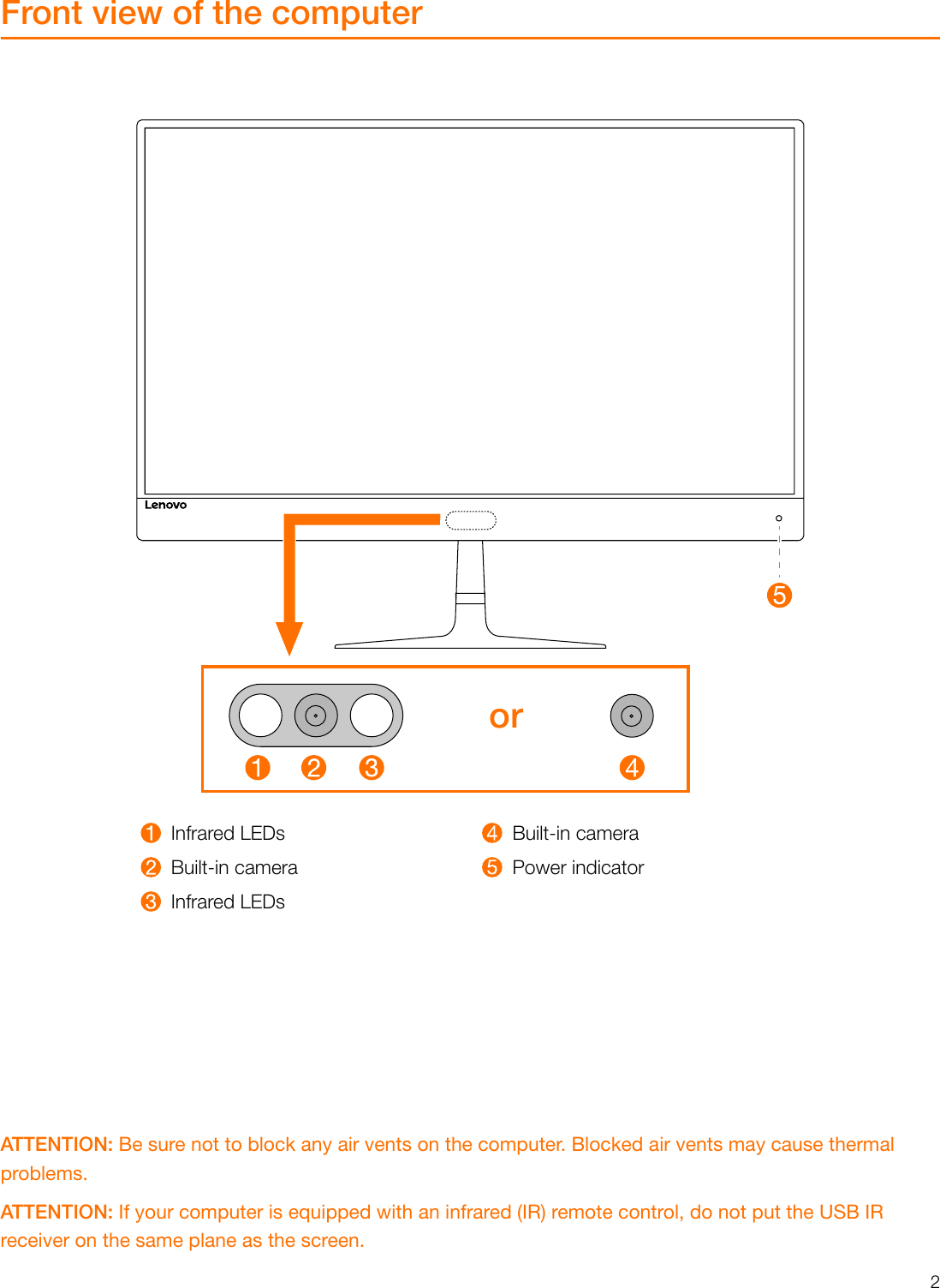 Page 2 of 6 - Lenovo  (English) Ideacentre AIO 730S User Guide 730S-24IKB All-in-One (ideacenter) - Type F0DX Ug V1.0 En 20180329