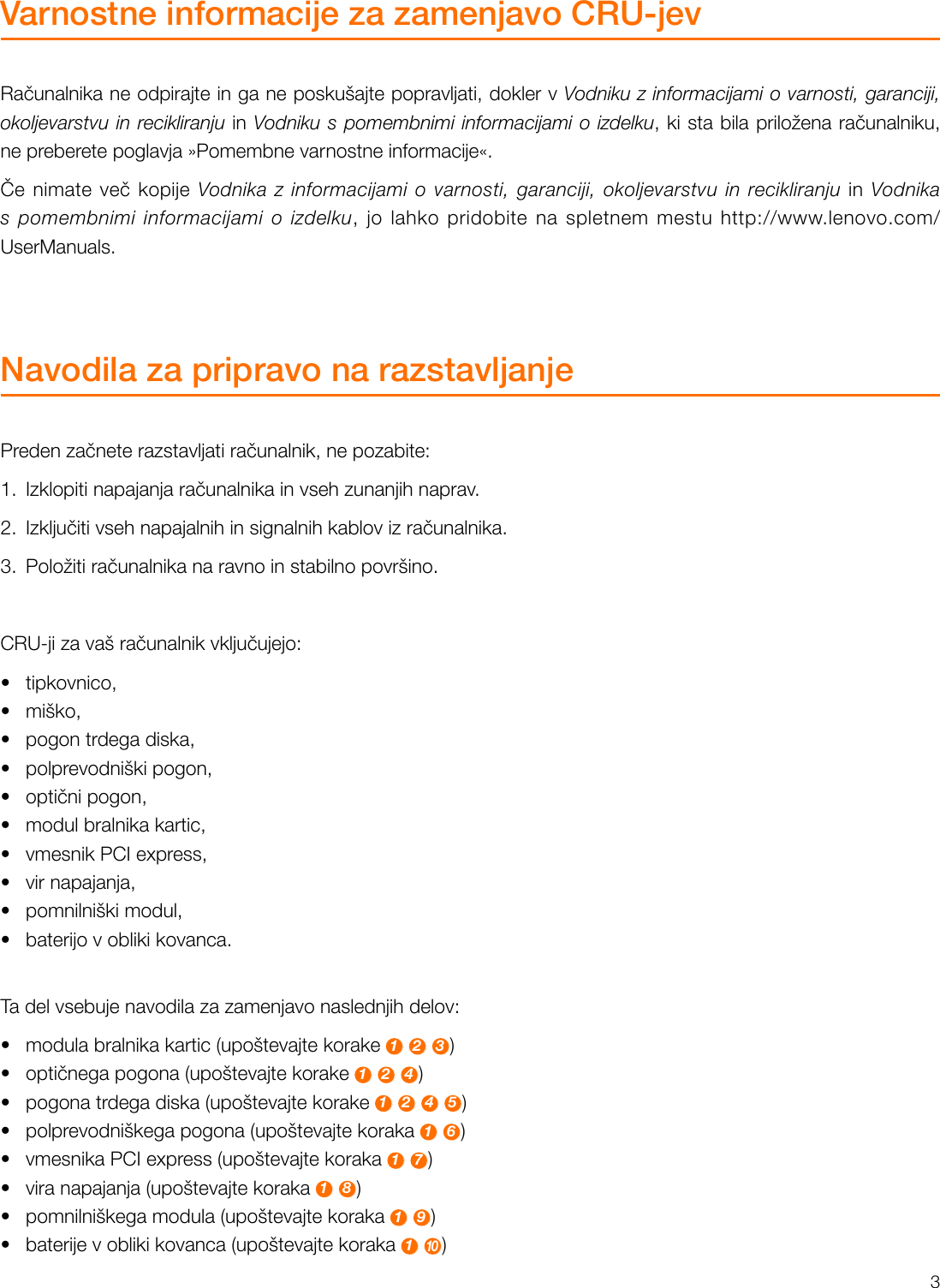 Page 4 of 11 - Lenovo  Vodič Za Uporabnika 510S-07ICB Desktop (ideacentre) - Type 90K8 Ideacentre Ug V1.0 Sl 20180724