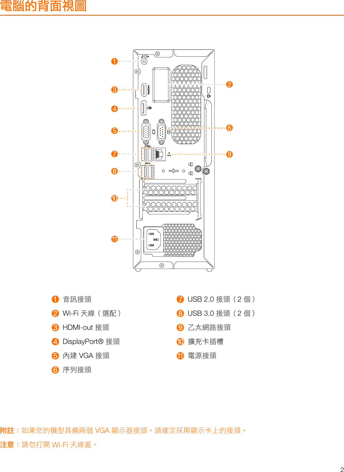 Page 3 of 11 - Lenovo  使用手冊 510S-07ICB Desktop (ideacentre) - Type 90K8 Ideacentre Ug V1.0 Tc 20180724