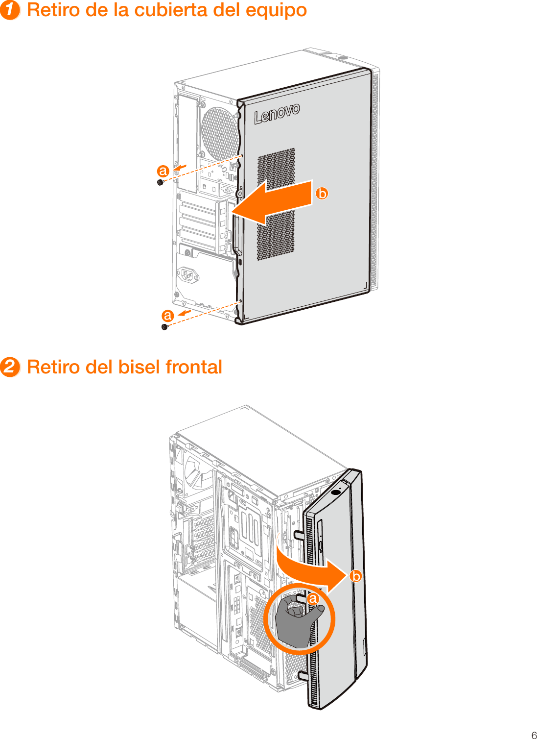 Page 7 of 11 - Lenovo  Guía Del Usuario 720-18ICB Desktop (ideacentre) - Type 90HT Ideacentre 720 Ug V1.0 Es 20180523