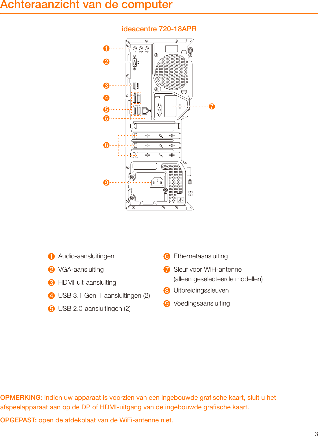 Page 4 of 11 - Lenovo  Gebruikershandleiding 720-18ICB Desktop (ideacentre) - Type 90HT Ideacentre 720 Ug V1.0 Nl 20180523