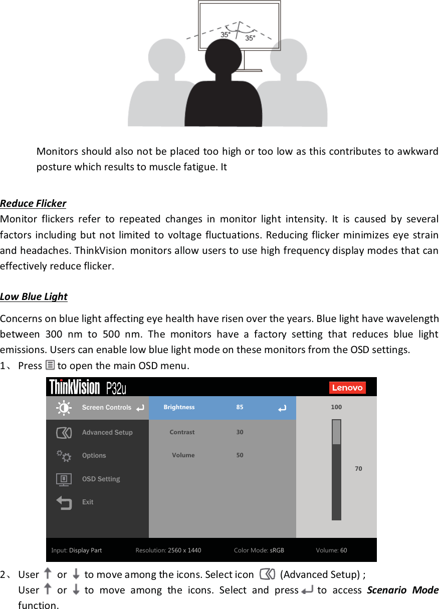 Page 4 of 5 - Lenovo P32u-10 Health Administration - Think Vision Monitor