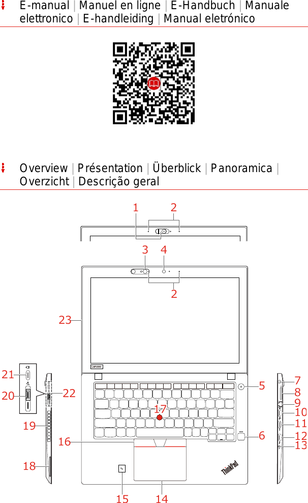 Lenovo (Portuguese) Setup Guide Think Pad T480 (Type 20L5, 20L6) Laptop