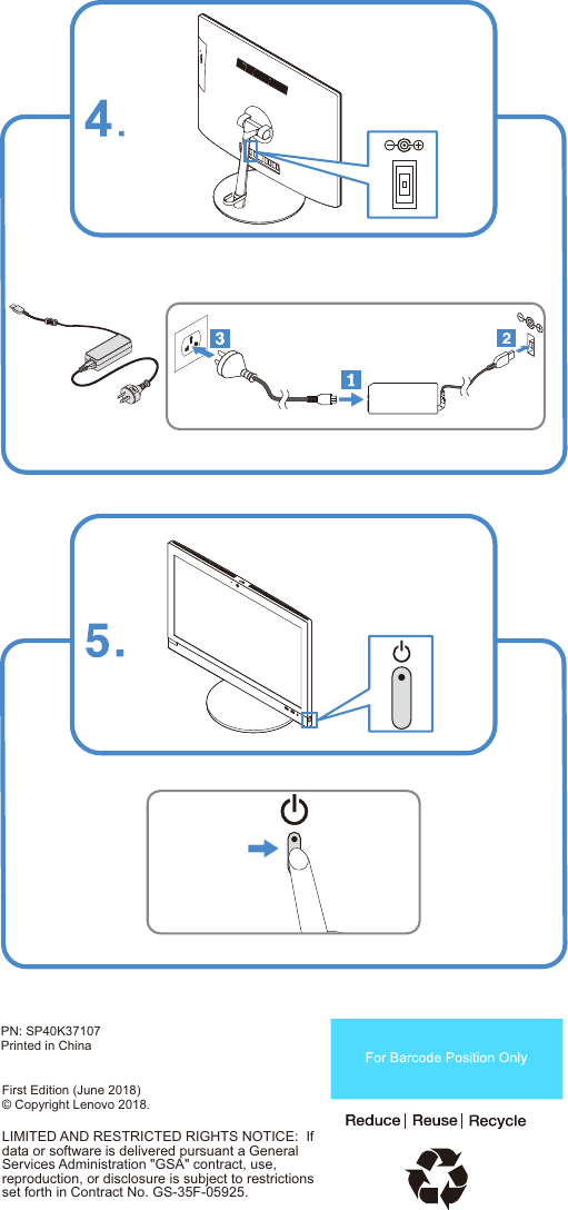 Page 4 of 4 - Lenovo Setup Poster - V330-20ICB (Desktop) V330 20icb Aio
