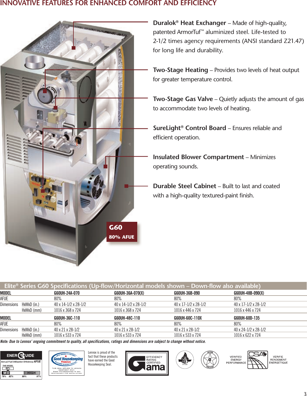 Page 3 of 4 - Lenoxx Lenoxx-G60-Users-Manual- Lennox G60 Gas Furnace  Lenoxx-g60-users-manual