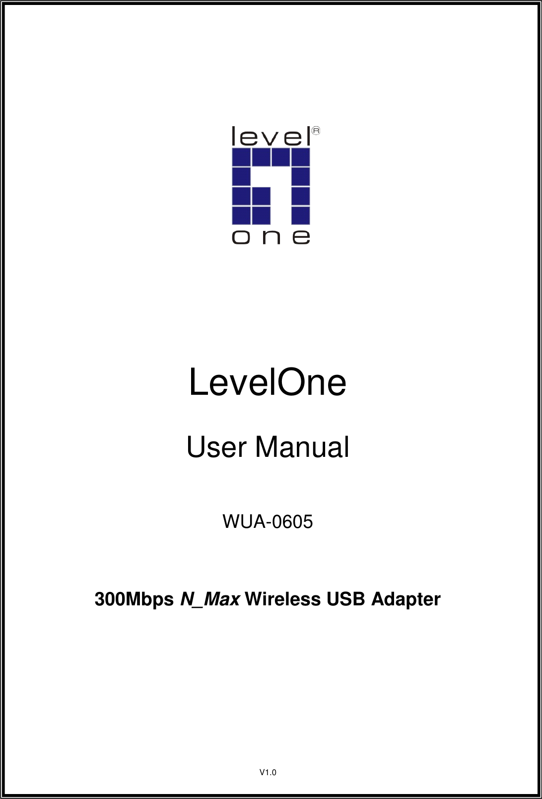 Level One WUA-0605 Adaptateur USB Wifi-N 300 Mbps