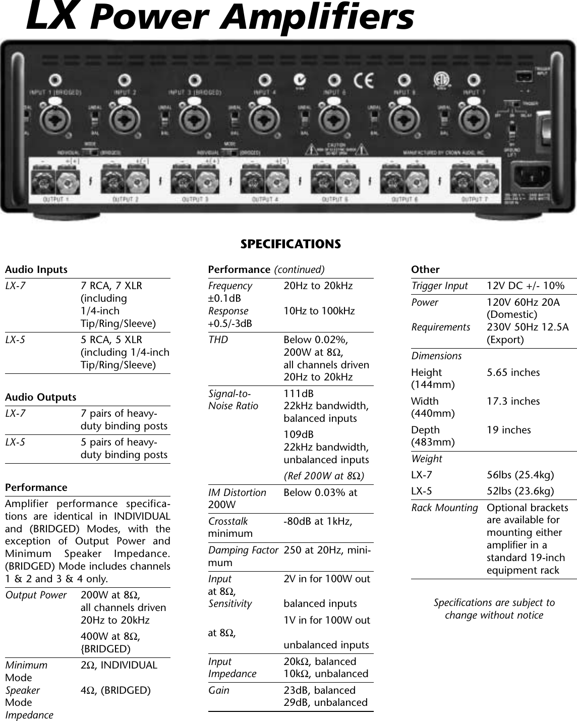Page 2 of 2 - Lexicon LX-5 User Manual  To The 1019998c-5487-3854-81d6-eba249c42a90