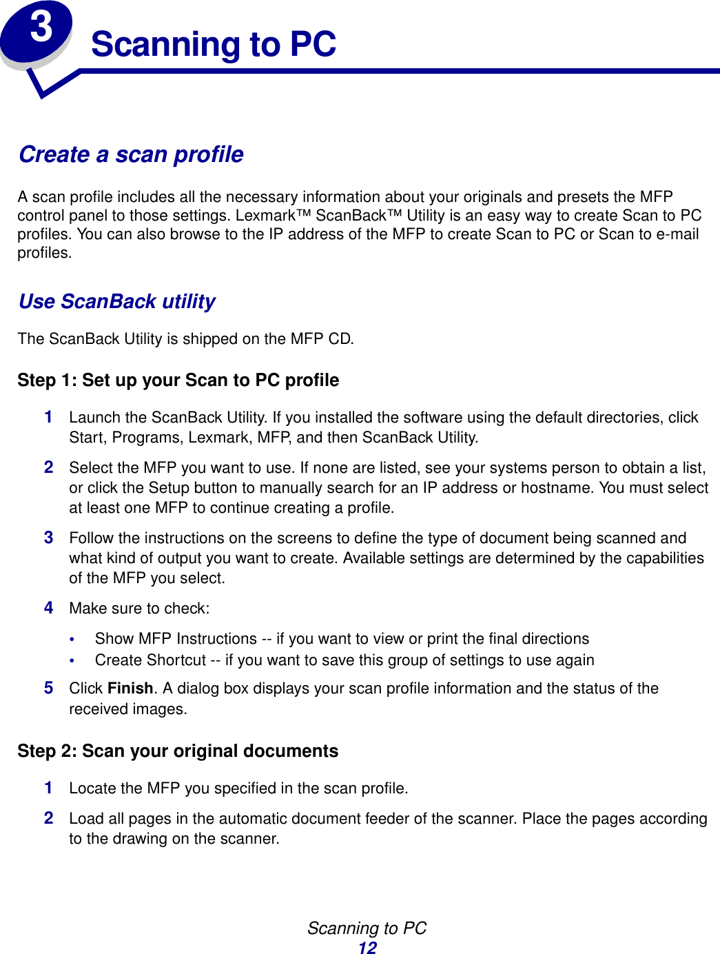 Lexmark 30 Users Manual Mfp User S Guide