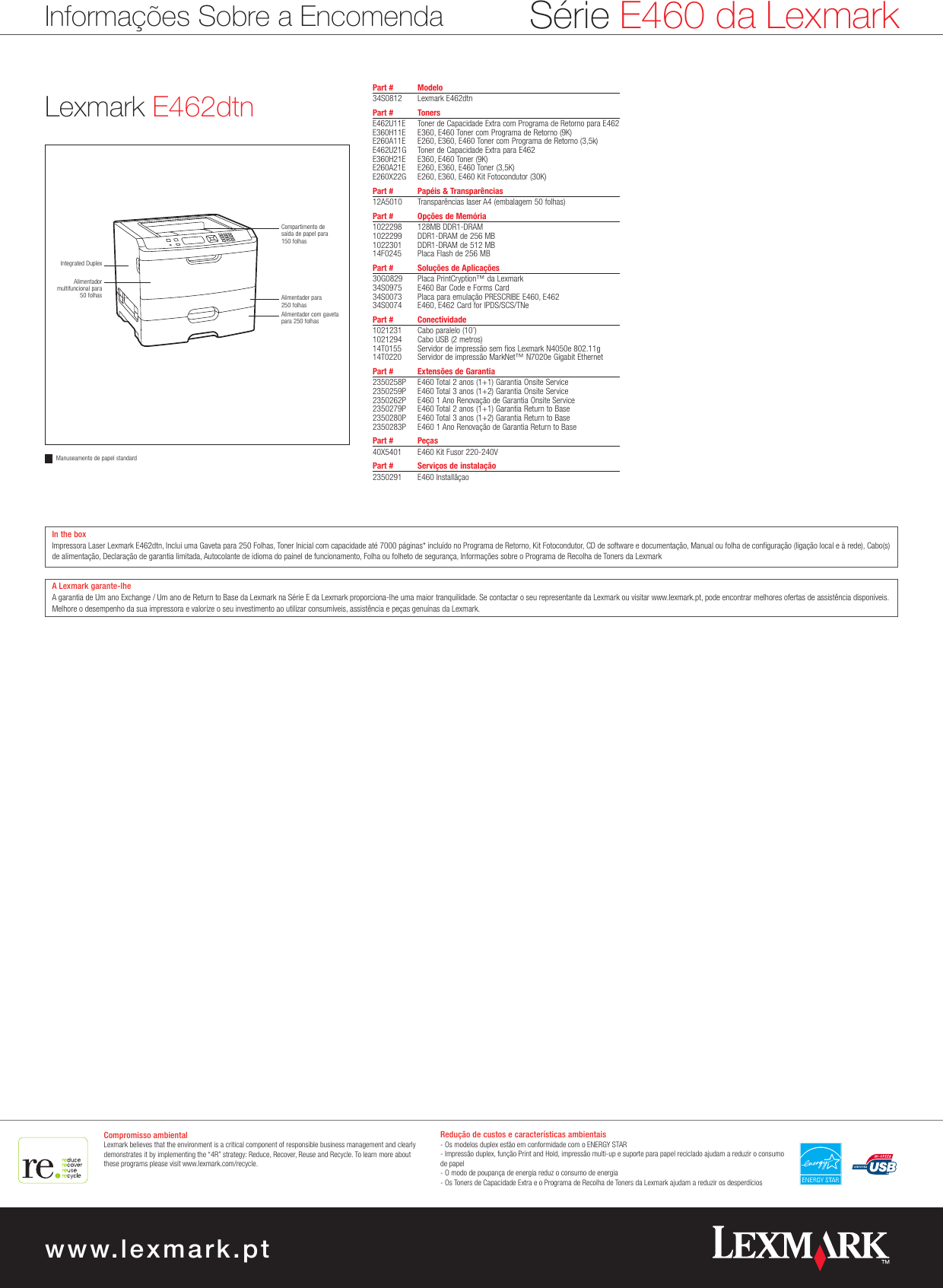Page 6 of 6 - Lexmark Lexmark-E-E460Dn-Users-Manual-  Lexmark-e-e460dn-users-manual
