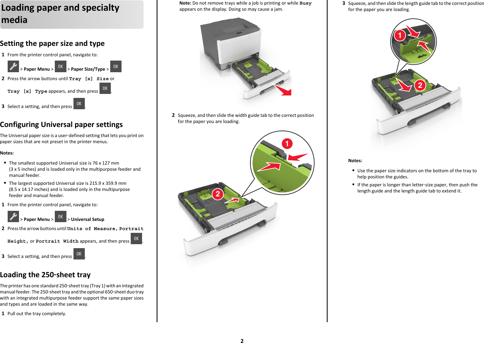 Page 2 of 12 - Lexmark Lexmark-Lexmark-Cs310-Quick-Reference-Guide Quick Reference