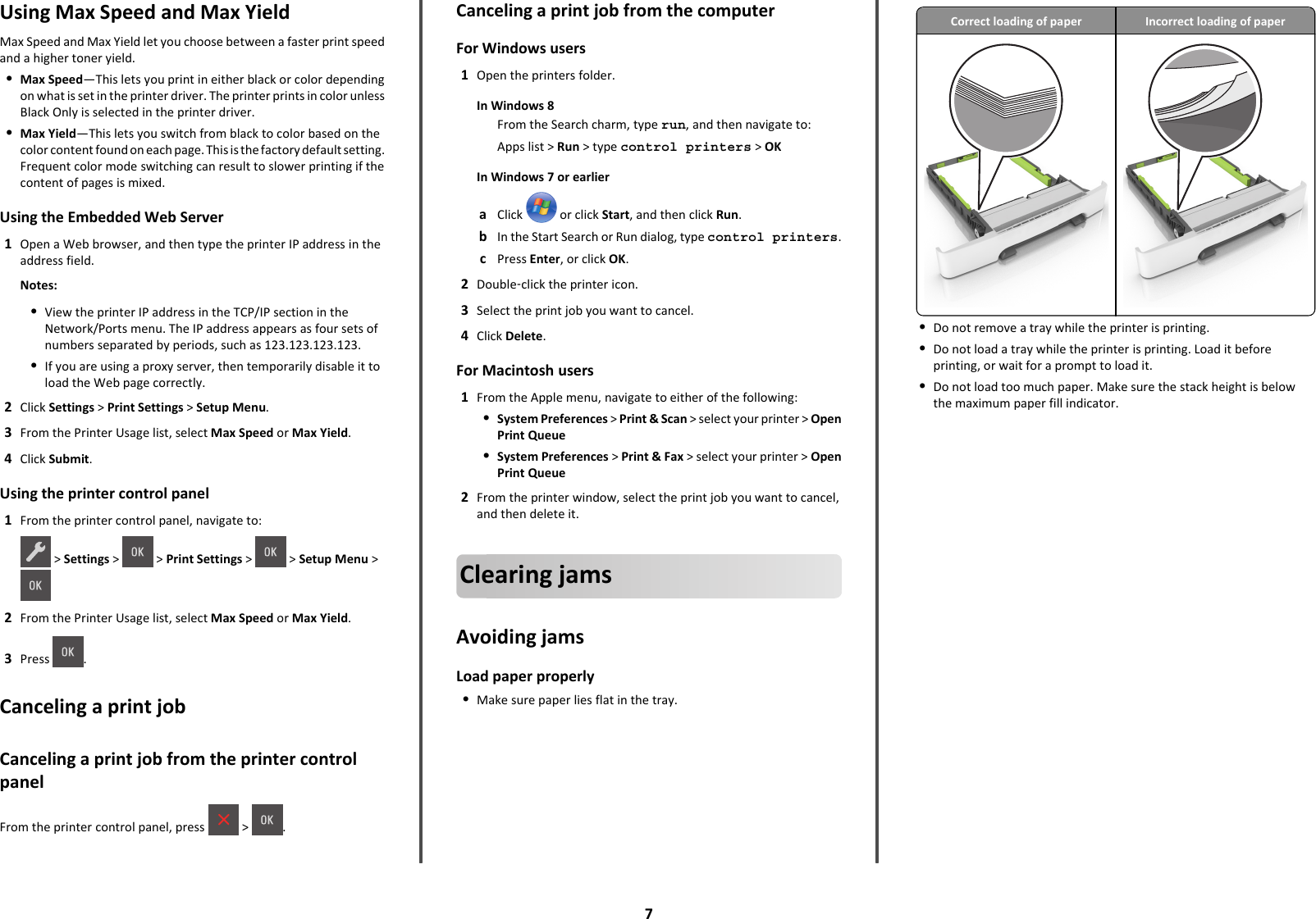 Page 7 of 12 - Lexmark Lexmark-Lexmark-Cs310-Quick-Reference-Guide Quick Reference